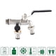thumbnail image 1 of Grifo de salida doble conector de manguera de tanque de agua de latón antioxidante grifo de válvula de jardín Hugtrwg Para estrenar, 1 of 7