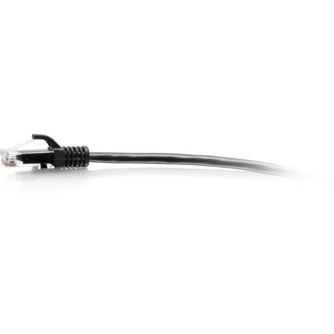 C2G 8ft (2.4m) Cat6a Snagless Unshielded (UTP) Slim Ethernet Patch Cable, Black, RJ45, M/M