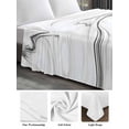 thumbnail image 6 of White Gray Marble Queen Size Flat Sheet, Wrinkleproof & Fadeproof Cooling Flat Bed Sheet Only, Modern Minimalist Abstract Texture Breathable Soft Bedding Top Sheets 90 x 102 Inches, 6 of 8
