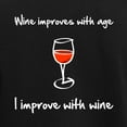 thumbnail image 3 of CafePress - Wine Improves Women's Dark Pajamas - Women's Short Sleeve Print T-Shirt and Pants Dark Cotton Pajama Set, 3 of 7