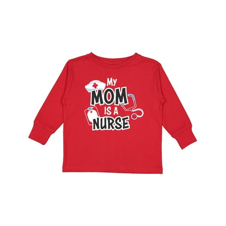 

Inktastic My Mom is a Nurse Gift Toddler Boy or Toddler Girl Long Sleeve T-Shirt