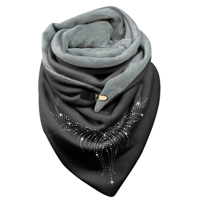 Foulard Femme avec Série Diamant Imprimée Mode Châle Multi-Usage Foulard