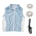 thumbnail image 2 of Chaleco De Enfriamiento Chaqueta Para Velocidad Chaleco De Verano Ventilador Traje De Aire Acondicionado Sin Mangas Azul Botiquines De Primeros Auxilios, 2 of 7