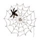 thumbnail image 1 of Luces LED de red de luz de telaraña de Halloween y 1 araña negra para jardín de patio tema aterrador de Halloween, 1 of 5