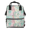 thumbnail image 1 of Disketp Watercolor Tiger Mochila de Pañales de Gran Capacidad con Múltiples Bolsillos, Mochila de Viaje Multifuncional para Bebé, Unisex, Moderna y Resistente, 1 of 6