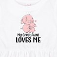 thumbnail image 4 of Inktastic Pink Piggies My Great Aunt Loves Me Girls Baby Dress, 4 of 5