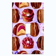 thumbnail image 2 of Metal Light Switch Wall Plate Outlet Cover (Coffee Mocha Candy Bean Toffee Swirl Purple Heart - Single Toggle), 2 of 2