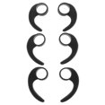 thumbnail image 1 of 6 Pcs Silicone Earplugs Wireless Headset Ear Hook Earbuds Hook Sports Ear Hook Replacement Ear Hooks, 1 of 4