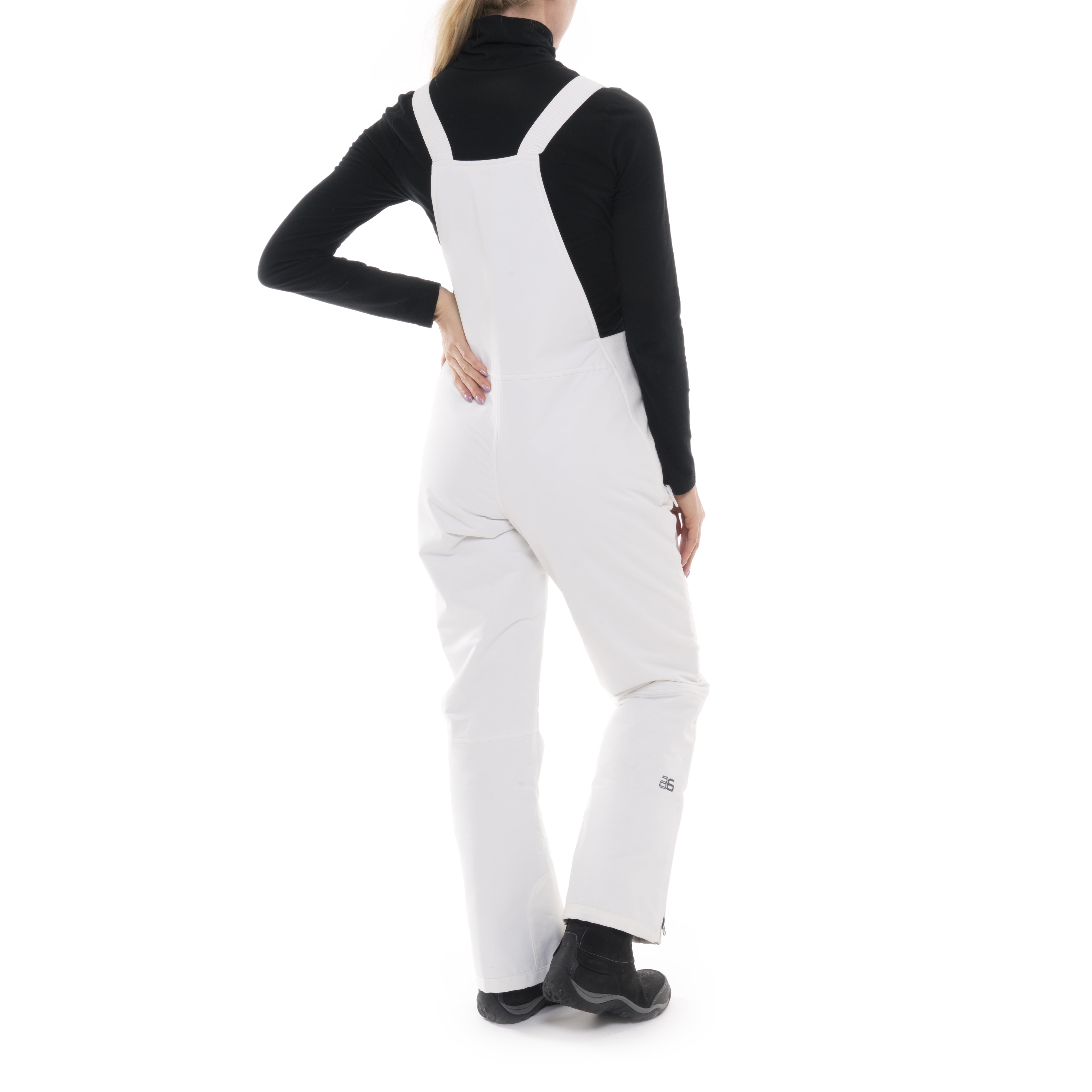 Ski Gear by Walmart Women's Insulated Essential Bib Snow Pants, Girl's, Sizes S to XL, 2 Pack
