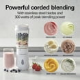 thumbnail image 4 of Hamilton Beach Personal Blender for Smoothies with Travel Lid, 14 oz, White, 4 of 9
