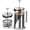 French Press, variant on Cafe Du Chateau Stainless Steel French Press Coffee Maker, 34 oz Manual Coffee &Tea Brewer