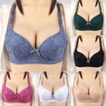 thumbnail image 2 of HBGVBA Womens Plus Size Underwire Bras Lace Lift Side Support Lightly Lined Comfortable Bra, 2 of 3