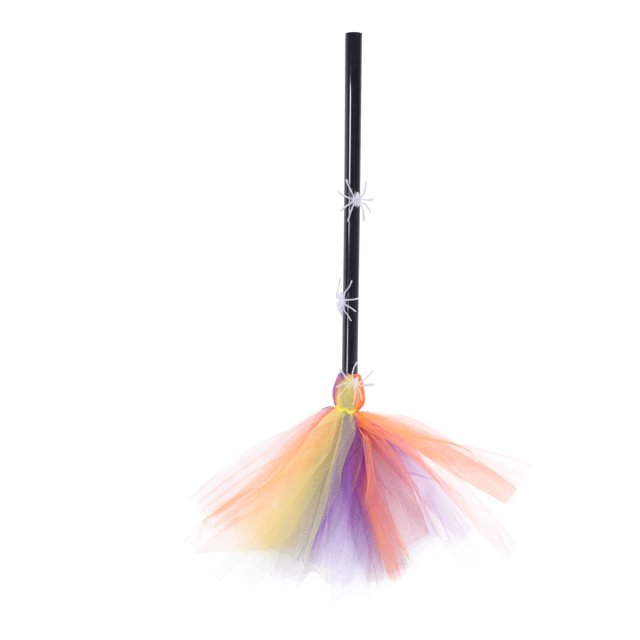 1Pc Halloween Wizard Broom Decoration Cosplay Besom Prop Party Layout Prop