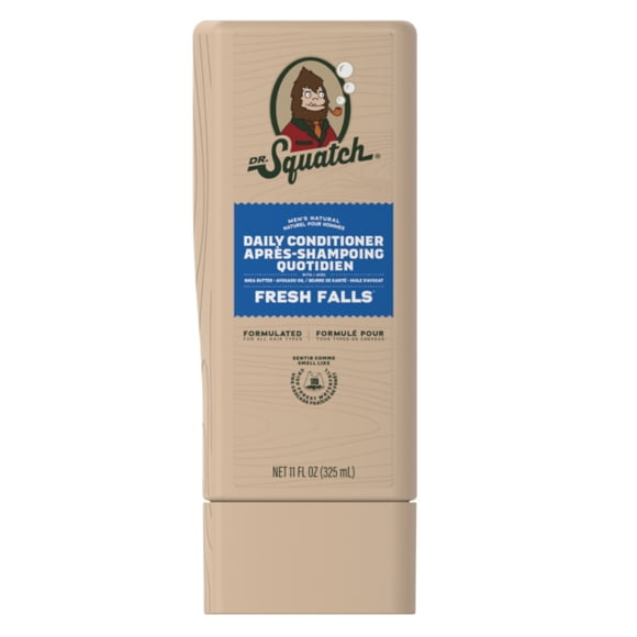 Dr. Squatch Fresh Falls Natural Hair Conditioner for Men, 11 fl oz