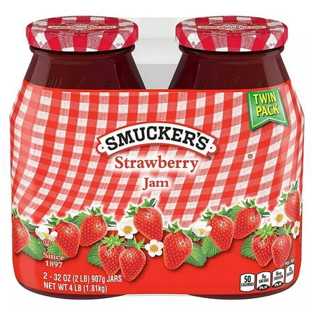 Smucker's Strawberry Jam, 64 oz., 2 pk.