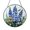 Acrylic 3.5 Inch, variant on Blue Lupine Flowers Glass Suncatcher Window Hanging Decor, Butterfly Light Catcher Art, Nature Inspired Botanical Accent Ornament for Bright Home Spaces