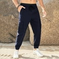 thumbnail image 2 of Vedolay Sweatpants for Men Solid Casual Multiple Pockets Outdoor Pants 2023 Navy,M, 2 of 5