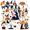 4A, variant on cartoon Halloween Stickers, Waterproof Ghost Sticker for Water Bottle Laptop Phone Cases Planner Skateboard Luggage Helmet Party Favor Decor, Ideal for Adults Teens Teacher Rewards