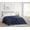 Blue King Blanket, variant on Heritage Cotton Waffle Weave 100% Cotton King Blanket in Grey, All Season, Adult Size, OEKO-TEX Certified