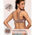 thumbnail image 3 of Café Bra OEAK Deep V inalámbrico para mujer, cómodo, para flexiones, 3 of 8