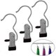 thumbnail image 3 of 12 Pcs Stainless Steel Clothes Hanger Clips for Travel, 3 of 4