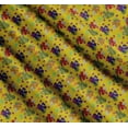 thumbnail image 3 of Soimoi Yellow Cotton Cambric Fabric Leaves & Floral Artistic Print Fabric by Yard 42 Inch Wide, 3 of 7