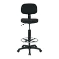 thumbnail image 3 of Scranton & Co Adjustable Drafting Chair with Stool Kit in Black, 3 of 9