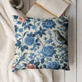 thumbnail image 3 of MAXIAO Chinoiserie Pillow Cover Blue Birds Flowers Throw Pillow Covers Asian Traditional Pattern Blue and White Porcelain Color Pillowcase Cushion Covers for Sofa Couch Living Room White, 3 of 5