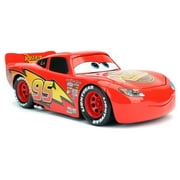 1:24 Scale Metal Die Cast Lightning Mcqueen With Tire Rack By Jada Toys
