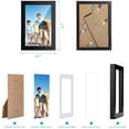 thumbnail image 6 of TWING 4x6 Picture Frame Black Displays 3x5 Photo Frame with Mat or 4x6 Inch Without Mat, Shatter-Resistant Plexiglass, MDF Wood, Table Top Display and Wall Mounting, Ideal Gift to Family and Friends, 6 of 8