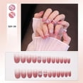 thumbnail image 2 of Juego de uñas postizas HUOGUO Jelly, 24 unidades con pegamento, 2 of 3