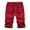 Red, variant on Leesechin Mens Sweatpants Men's Plus Size Cargo Shorts Multi-Pockets Relaxed Summer Beach Shorts Pants