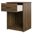 Mainstays Classic Nightstand with Drawer, Walnut