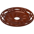 thumbnail image 3 of Ekena Millwork 26 5/8"OD x 4 1/2"ID x 1 3/8"P Loera Ceiling Medallion (Fits Canopies up to 6 1/4"), Hand-Painted Firebrick, 3 of 5