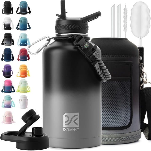 Biwat 2L Insulated Water Bottle 64 oz Multiple Insulation Vacuum Sealed Portable Sports Half Gallon Metal Water Jug for Outdoor Adventure, Gym, and Daily Use Leak Proof & Non-BPA 2 Liter
