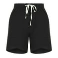thumbnail image 5 of TAGOLD Womens Summer Pants,Women's Lightweight Shorts Casual Short Short Pants Elastic Waist Drawstring Comfy Shorts, 5 of 5
