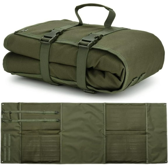 Shooting Mats Prone Padded, Extra Large Portable Roll Up Shooting Padded Mat, Outdoor Camping Tactical Training Shooting Mat Anti Slip Pad for Range Shooting and Hunting