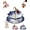 Blue a set of, variant on Umbrella Tea Strainer Ceramic Infuser Porcelain Blue White Floral Decorative Loose Leaf Filter Cup Parasol Shaped Cute Hand Painted Chinese Style Accessory Gift Brewing Tool(Blue umbrella)