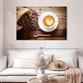 thumbnail image 2 of Elephant Stock Latte Coffee Wall Art - Horizontal Canvas Wall Art - Living Room Wall Decor - Food And Drink Canvas - White And Brown Decor - 48" x 32", 2 of 8