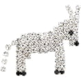 thumbnail image 1 of Silver Pixel Donkey Brooch Pin, 1 of 3