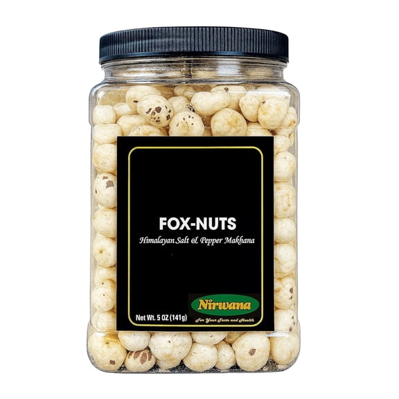 Roasted Fox Nuts Makhana Snack Lightly Salted Plant-Based Protein Low Calorie