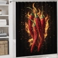 thumbnail image 5 of Bathroom Rugs and Shower Curtain Sets, Christmas Pattern Printed on Bath Sets for Bathroom Accessories, Ideal for Bathroom Apartment RV College Dorm, 72 x 72 inches, 5 of 8