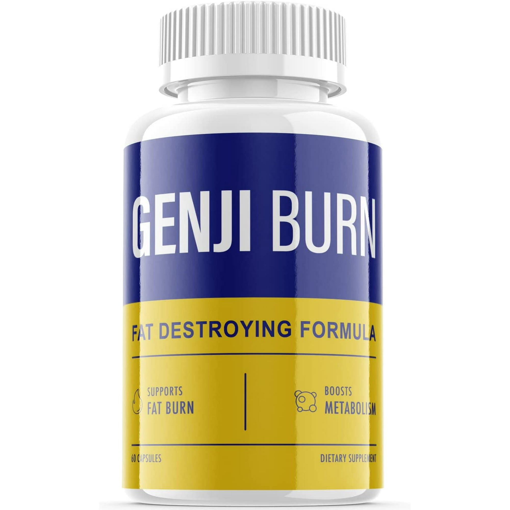 (1 Pack) Genji Burn - Keto Weight Loss Formula - Energy & Focus Boosting Dietary Supplements for Weight Management & Metabolism - Advanced Fat Burn Raspberry Ketones Pills - 60 Capsules