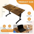 thumbnail image 6 of Folding Conference Table with Wheels 4 Pack 47.2 Inch Flip Top Mobile Training Tables Heavy Duty Spliceable Modular Meeting Room Desk for Office, 6 of 6