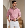 thumbnail image 4 of COOFANDY Mens Button Down Shirts Long Sleeve Casual Shirts Wrinkle Free Dress Shirts, 4 of 6