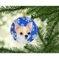 thumbnail image 2 of Carolines Treasures SS4612-CO1 Chihuahua Winter Snowflakes Holiday Ceramic Ornament 3 in multicolor, 2 of 2