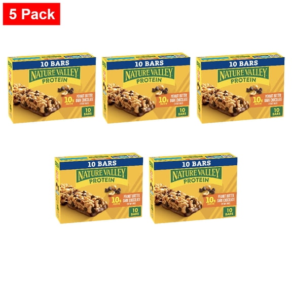 Nature Valley Peanut Butter Dark Chocolate Chewy Granola bars 10 ct / 1.42 oz - 5 Pack