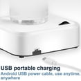 thumbnail image 4 of 1 pieza (blanco) Dispensador de botellas de agua de escritorio, bomba automática de botellas de agua potable con carga USB para botellas universales, dispensador de agua eléctrico portátil para el hogar, oficina   JM, 4 of 5