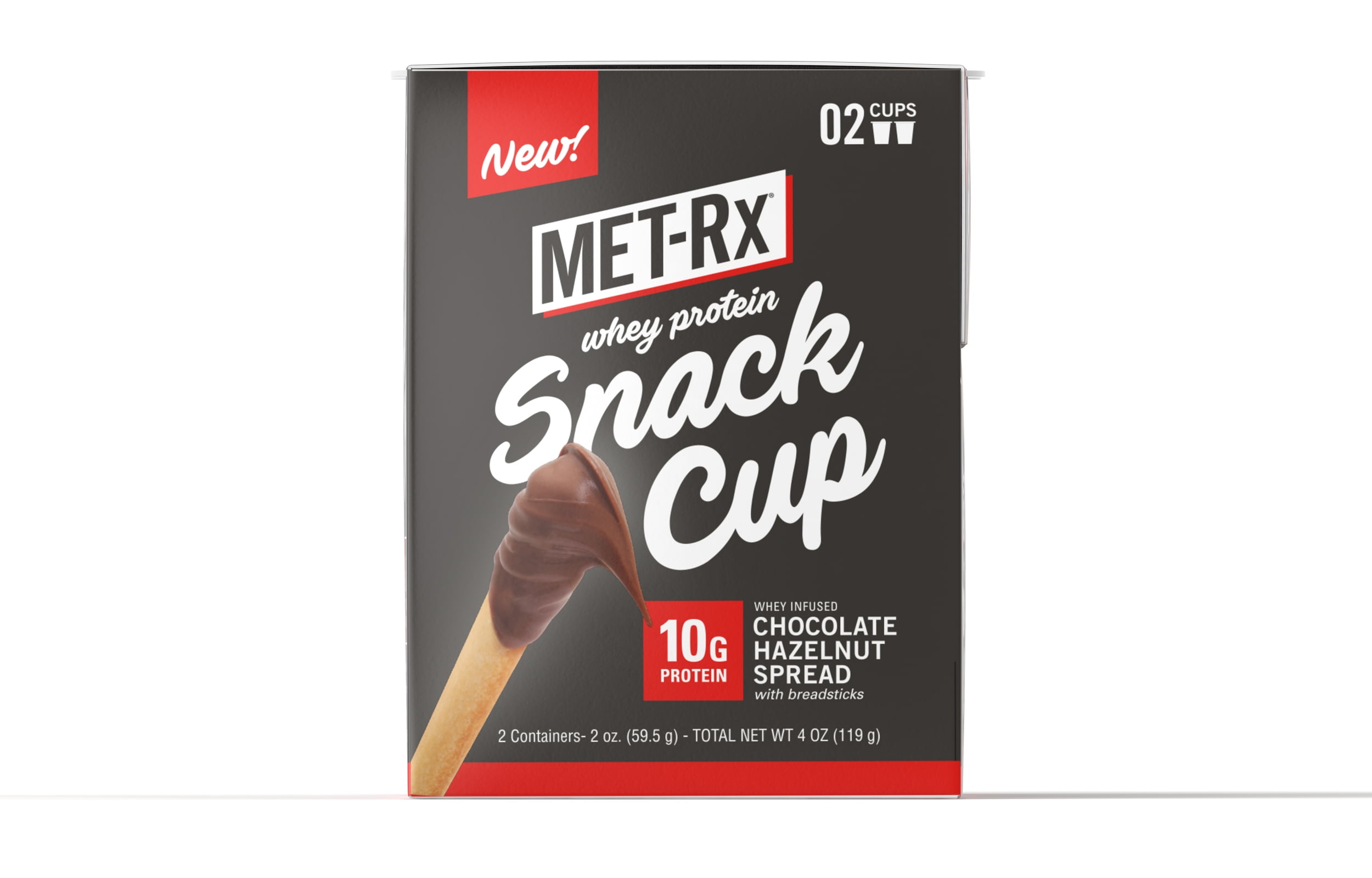 MET-Rx Whey Protein, Other, Chocolate Hazelnut,4 Oz, 2 Count