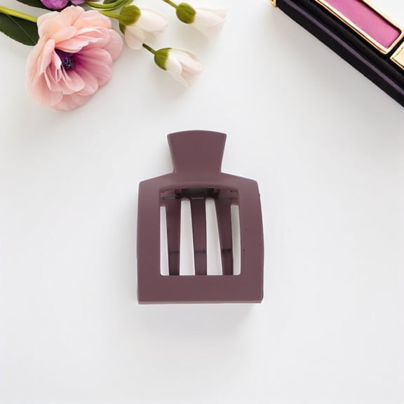 CTIRCHIU 4Pcs Flat Large Square Hair Claw Clips Matte Finish Strong Jaw Clip for Secure Hold